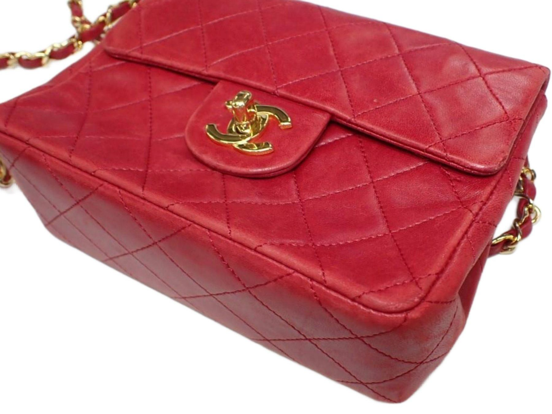 Chanel Borse da donna: Chanel Vintage Single Flap Bag Rot – Usato da Zürich venduto da Liloubags 4