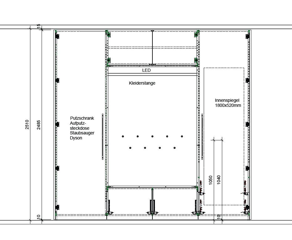 Guardaroba: Garderobe lackiert mit Holznische – Usato da Amriswil venduto da bjo_mxl2 4