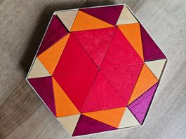 Kraul Waldorf Sechseck Legespiel Holz