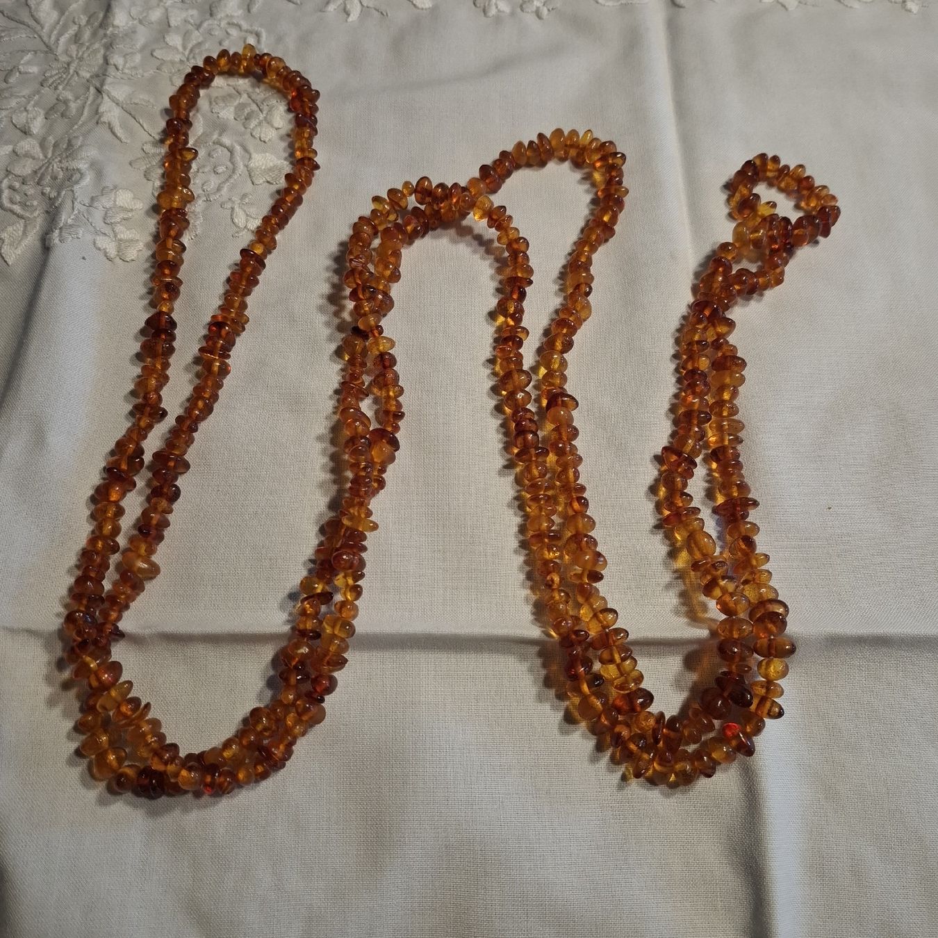 Catenine: Vintage Bersteinkette ca. 200cm – Usato da Nürensdorf venduto da DANG3REUX 3