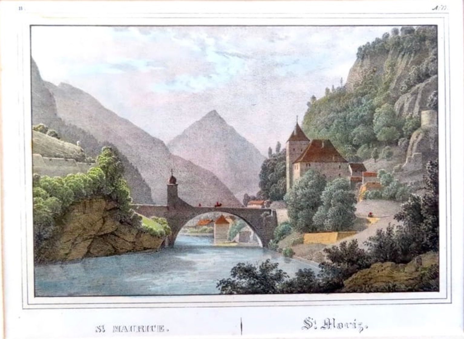 Incisioni: St. Maurice - St. Moriz. – Usato da Le Locle venduto da LibrairieLaBergerie 1