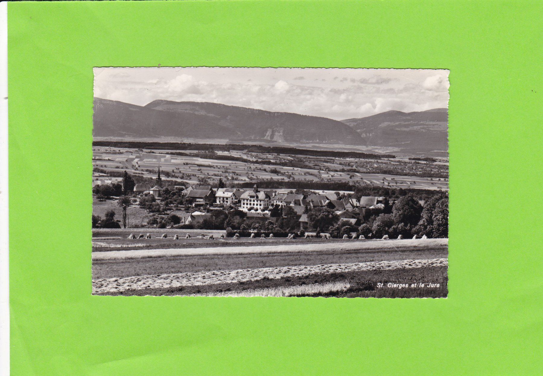 Cartoline postali: St. Cierges et le Jura – Usato da St. Peterzell venduto da neckertal