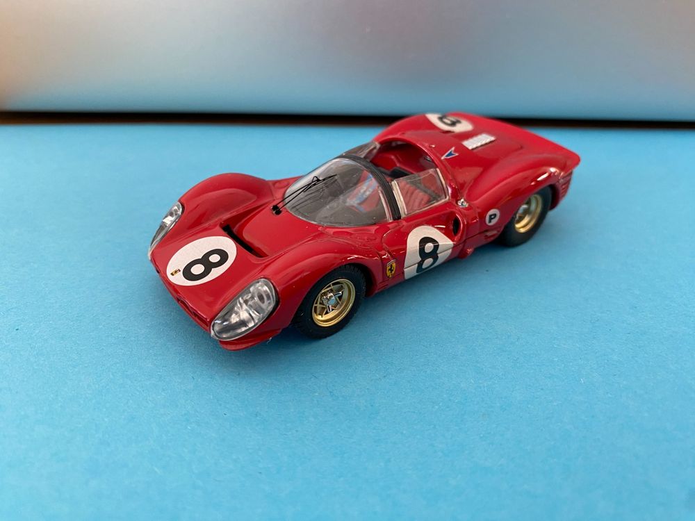 Bang 1/43 Scale Metal Model - 7142 FERRARI 330 P4S 'CLIENTI' YELLOW