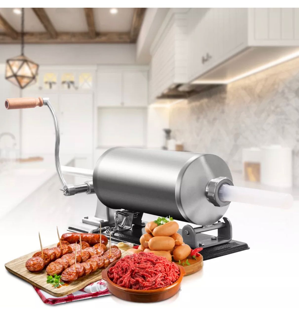 Küchengeräte: + Wurstfüller Wurstmaschine Wurstfüllmaschine 4,8L Wurst – Neu und originalverpackt aus Amriswil von JaJa-Express