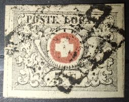 Waadt Nr. 10 Kat. 2500.- mit Attest 