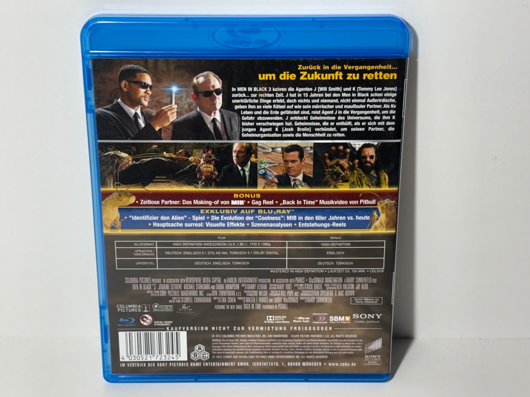 Tutti i DVDs: Men in Black 3 Blu Ray – Usato da Wilderswil venduto da Mr.Fury 1