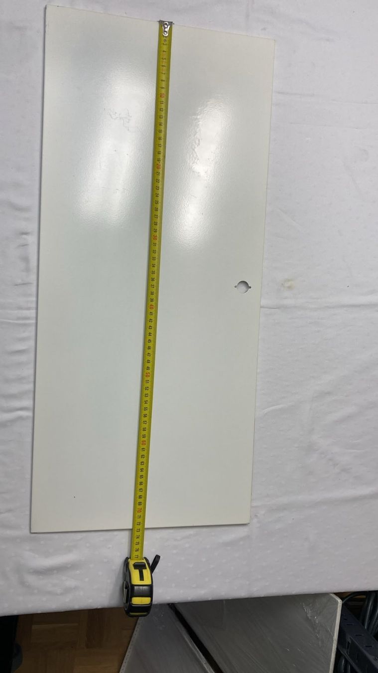 USM Scaffali: USM Haller Klappe / Frontblech 75x35 Weiss – Usato da Dietikon venduto da Rima57