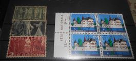 Briefmarken-Set Pro Patria 1977 Schweiz 4 Stück