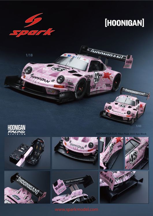 Hoonipigasus 911 #43 Pikes Peak 2022 Ken Block 1:43 Spark NE (Neu und ...