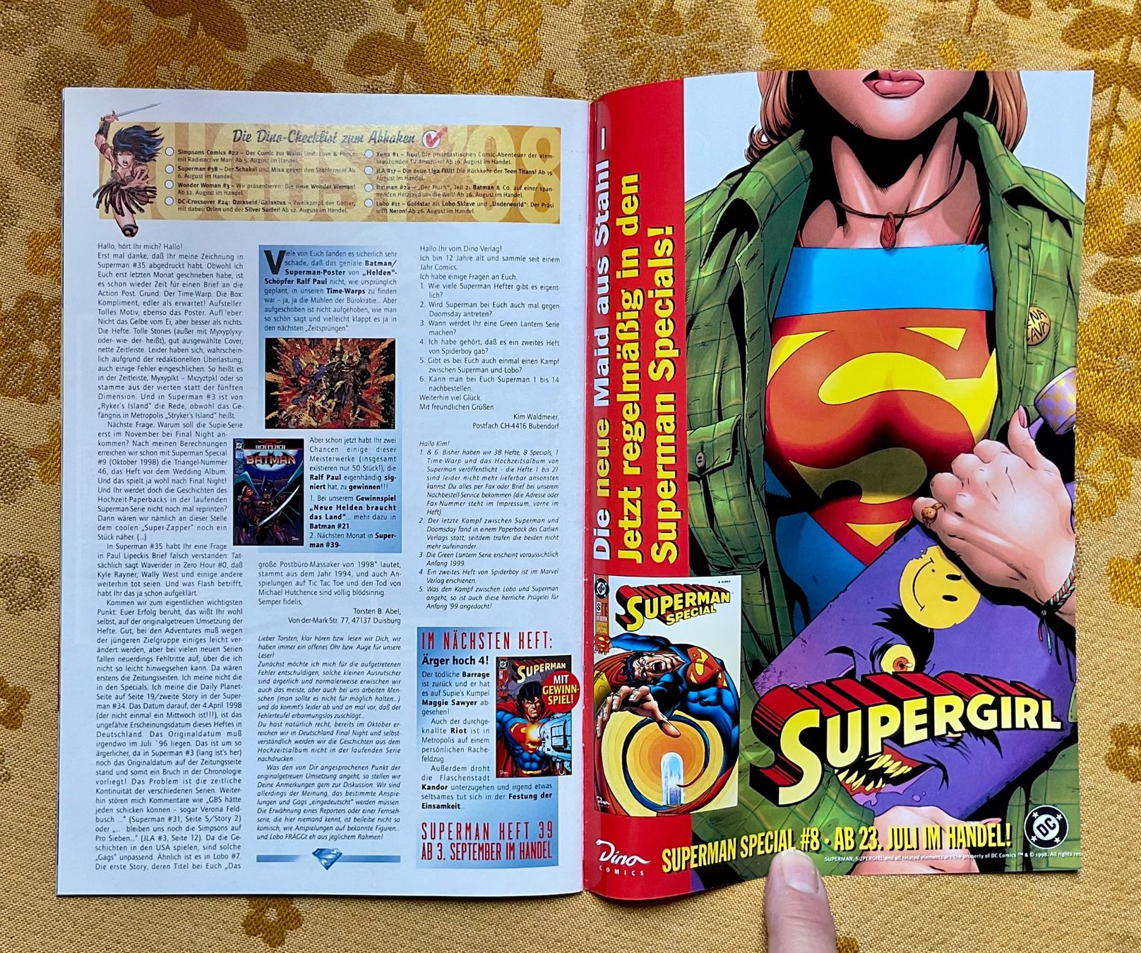 Fumetti: Superman Heft Nr 38 von 1998 – Usato da Endingen venduto da nathan05 8