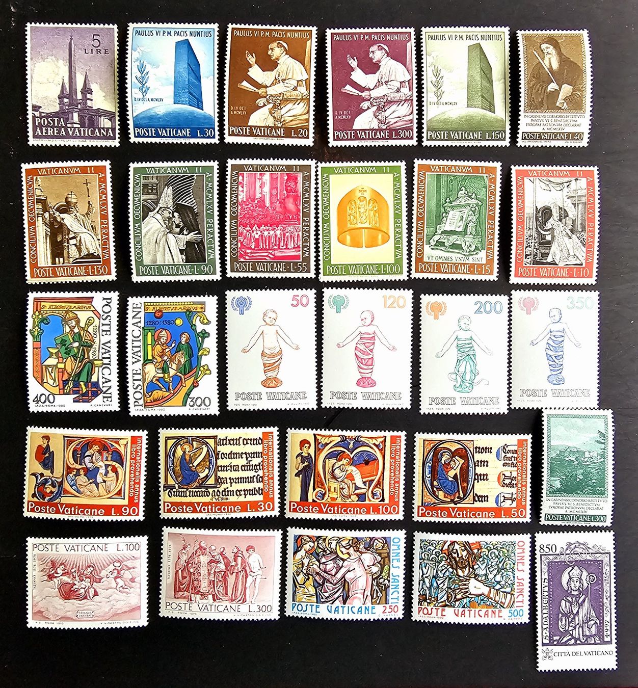 Alle Briefmarken: VATIKAN SAMMLUNG AUS 1965 - 1981** POSTFRISCH – Neu (gemäss Beschreibung) aus Düdingen von Quartierstrasse