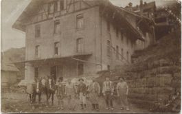 LANDWIRTSCHAFT/MUEHLE 1910 mit Pferd