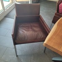 6 Stk. Lederstühle mit Armlehnen braun guter Zustand von KFT
