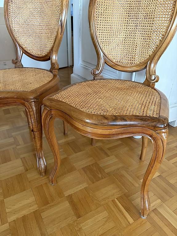 Chaises: 4 Stühle mit Wiener Geflecht – D'occasion à Binningen par zoemaya 1