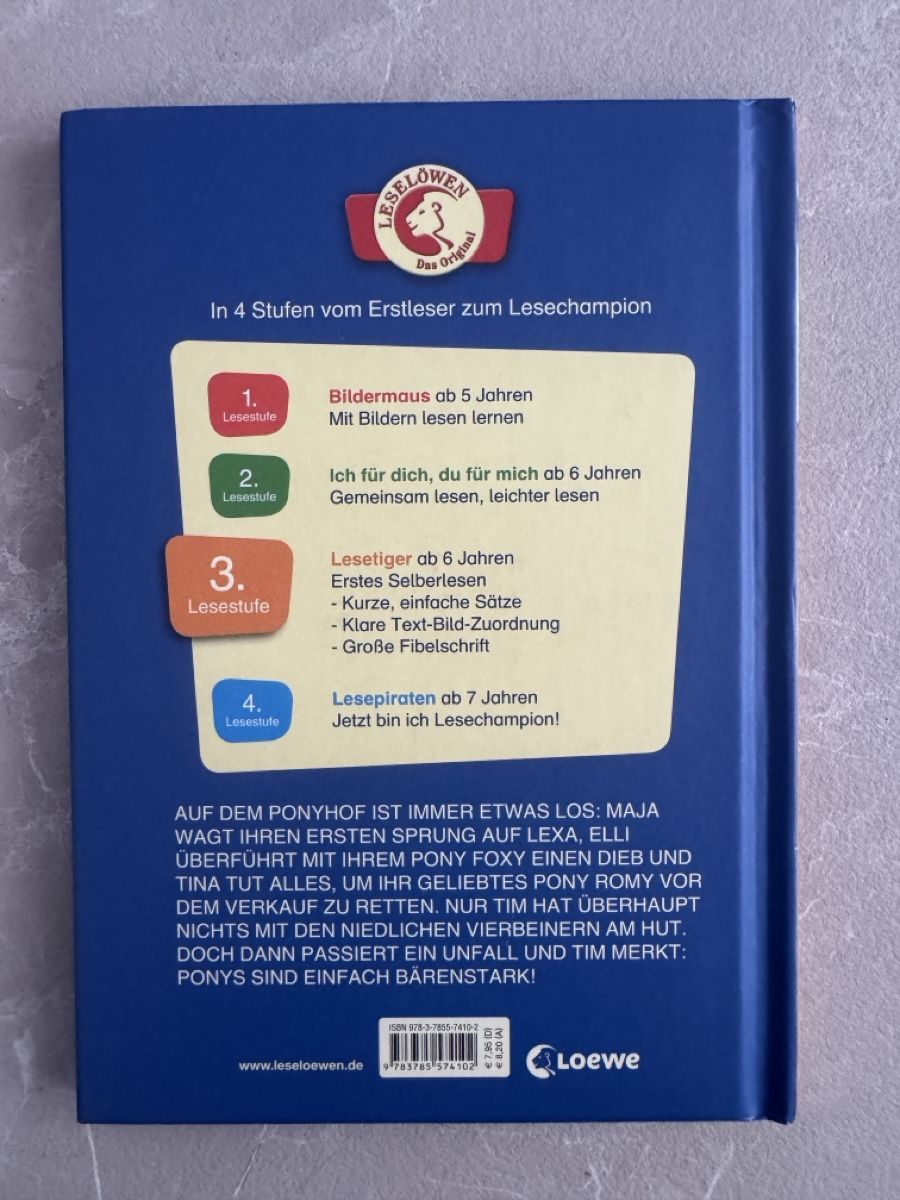 Bücher: LeseTiger Buch - Ponyhofgeschichten – Neu (gemäss Beschreibung) aus Sins von sum_lv6d 1