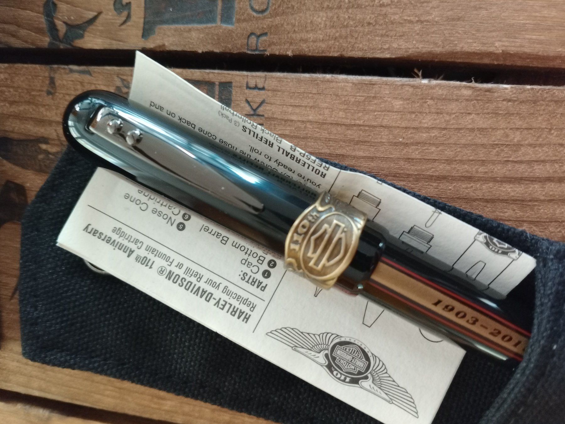 Harley-Davidson Penna & Evidenziatori: Harley-Davidson 110th Anniversary Rollerball Limited – Nuovo e nell'imballaggio originale da Waldenburg venduto da Wild_Thing_II 2