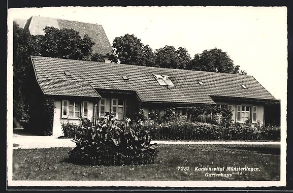 Cartoline postali: Münsterlingen, Gartenhaus am Kantonspit – Usato da Berlin venduto da bartko-reher