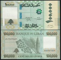Libanon 100'000 Livres UNC 2023