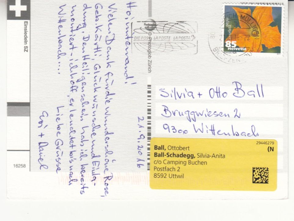 Cartoline postali: Einsiedeln 2016 – Usato da Bürglen TG venduto da StampGraf 1