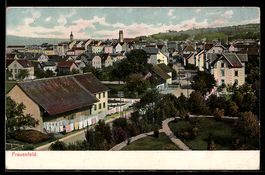 AK Frauenfeld, Blick auf die Dächer der Stadt