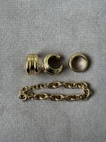 Schmuckset Chunky Gold Ohrringe (COS), Bracelet & Ring