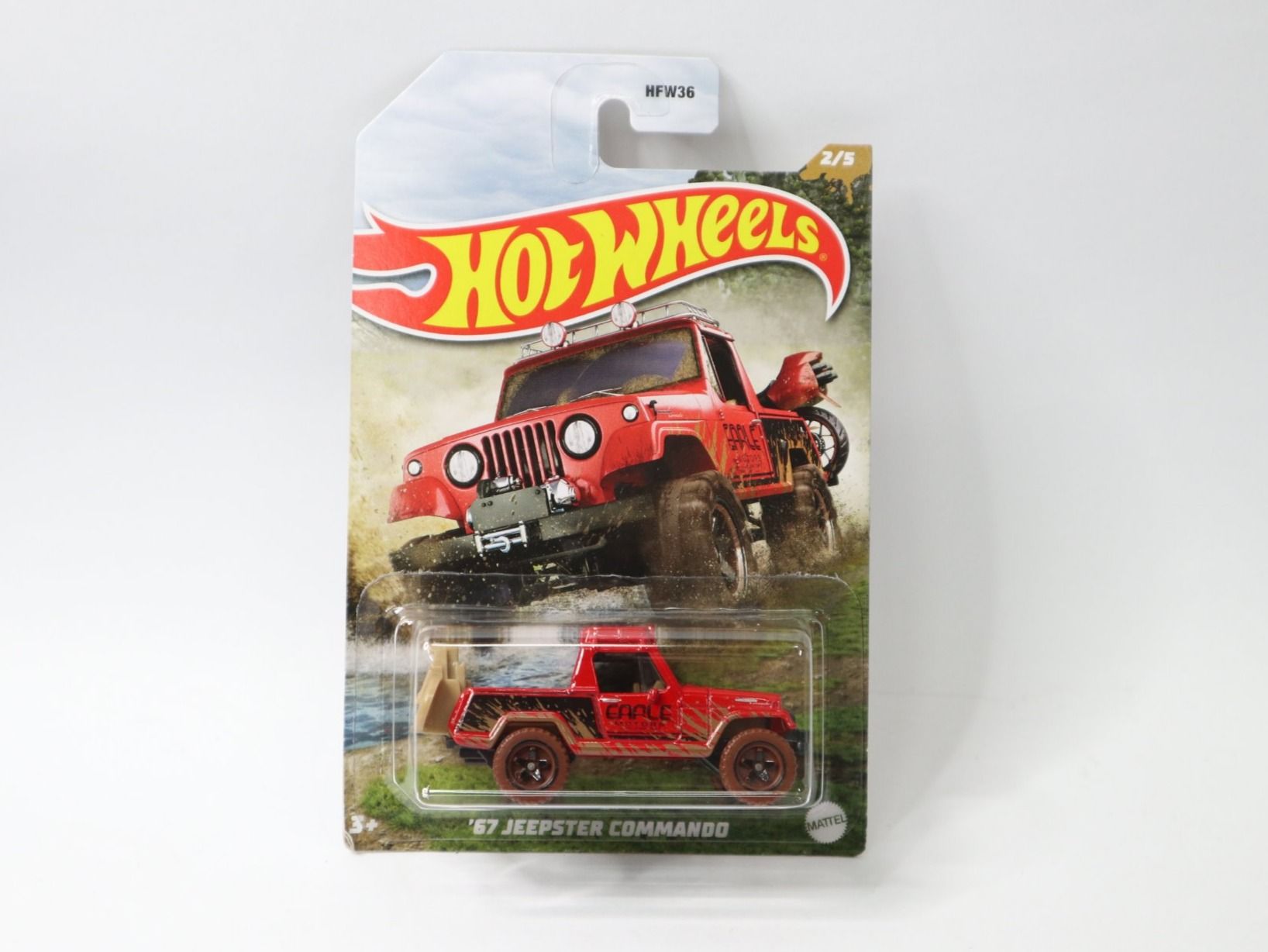 Hot Wheels Modellini d'auto: Hot Wheels 1967 Jeepster Commando Jeep mit Motorrad – Nuovo e nell'imballaggio originale da Eschenbach SG venduto da Astalavista 2