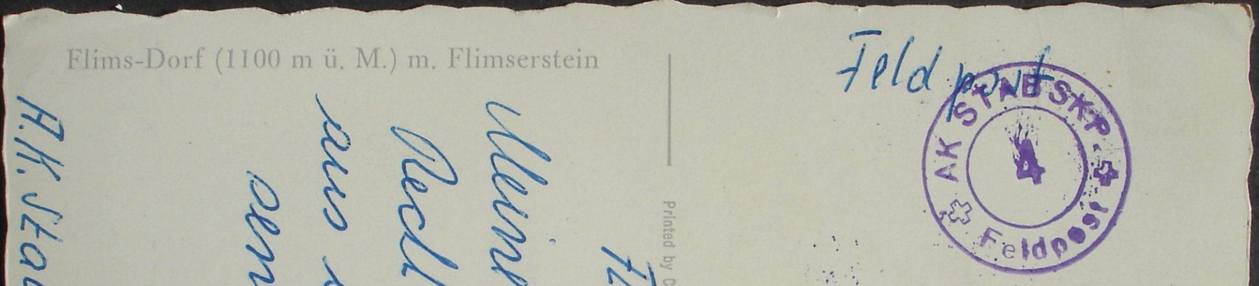 Cartes postales: FLIMS-DORF mit Flimserstein – D'occasion à Jona par philajona 1