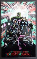 WOLVERINE HULK THOR SPIDER-MAN MARVEL RARE HOLIDAY CARD 90'S