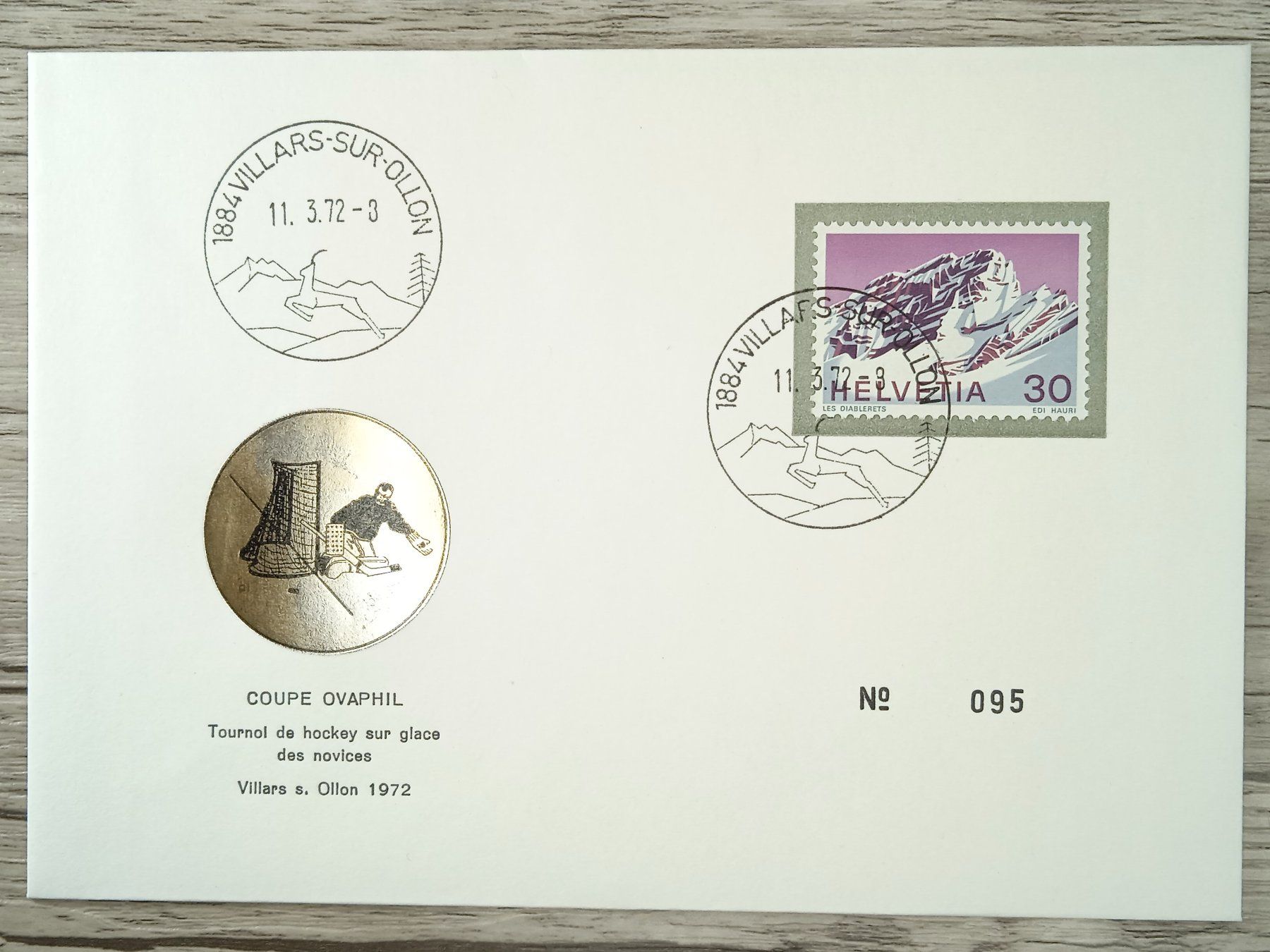 Tutti i francobolli: TR96 Enveloppe + Timbre Suisse 1972 – Usato da Cousset venduto da Patrick_Collections