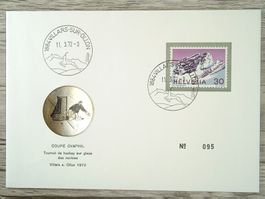 TR96 Enveloppe + Timbre Suisse 1972