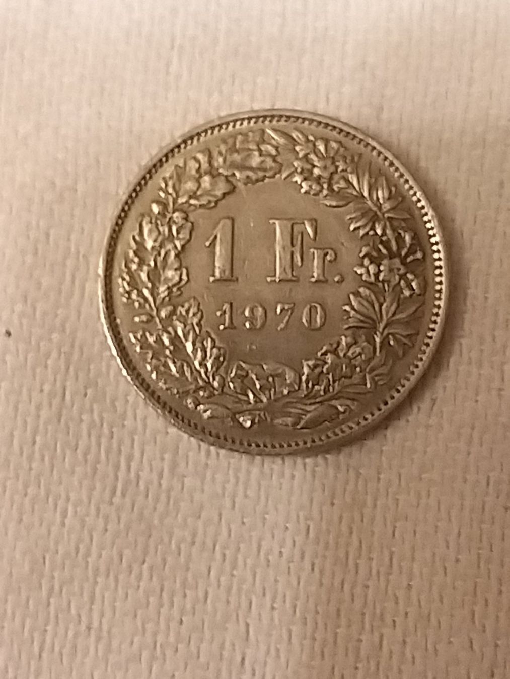 Alle Münzen: Pièce rare 1 franc Suisse 1970 – Gebraucht aus La Chaux-de-Fonds von Marteaux