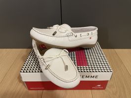 Mocassino bianco vera pelle 41