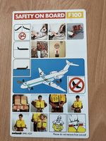 Swissair F100 Safety card 1990