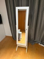 Schmuckschrank mit Spiegel, weiss, gut erhalten