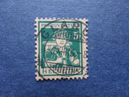1916 Pro Juventute mit glasklarem Vollstempel GLARUS 6XII16