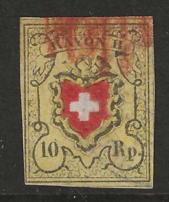 Tutti i francobolli: Rayon Nr. 16II mit rotem Stempel – Usato da Gümligen venduto da Geniusbuy