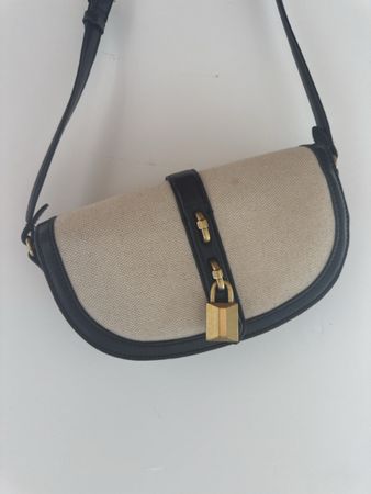 Borsetta tracolla bianca nero Zara