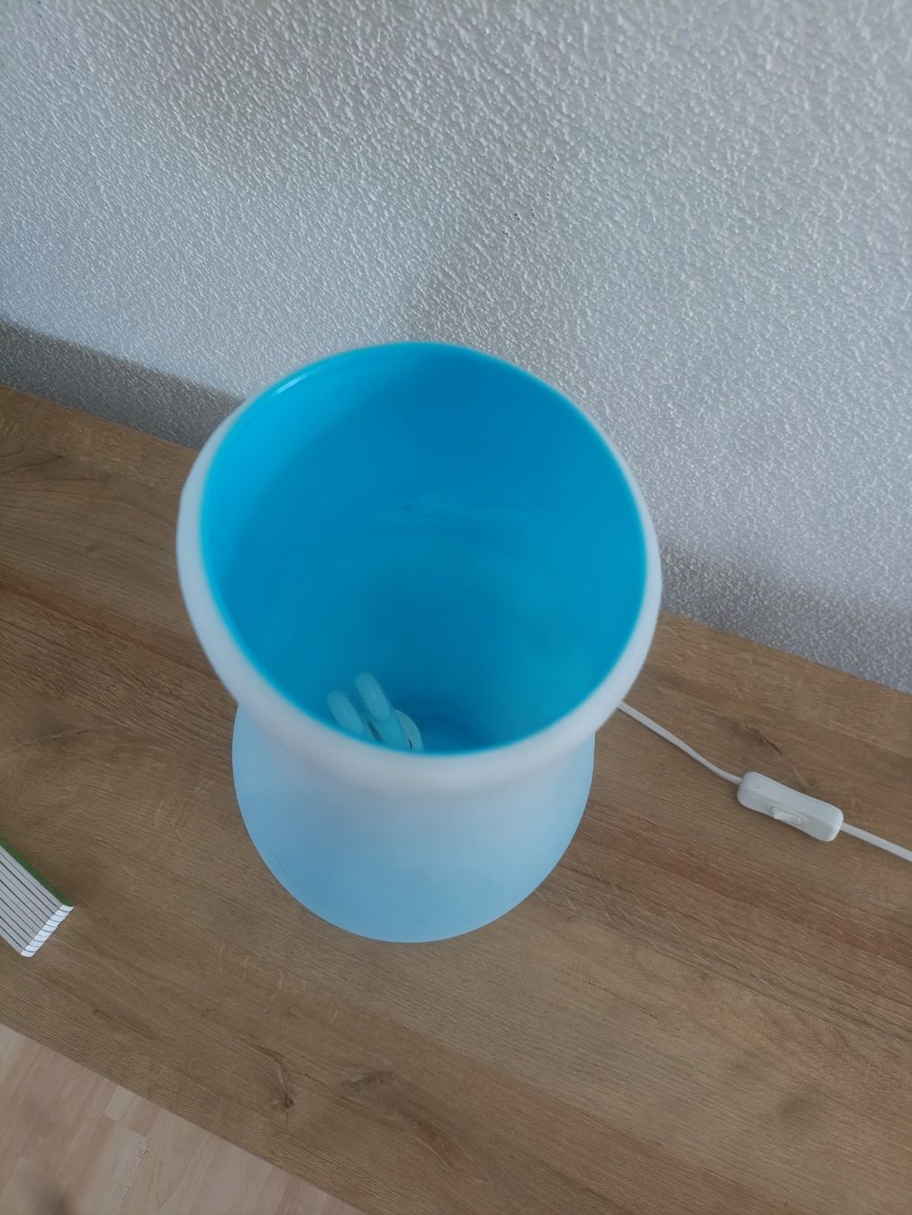 Ikea Lampen: Ikea Glaslampe Blau aus den 90ern, 40cm – Gebraucht aus Wil SG von Donaldus 5