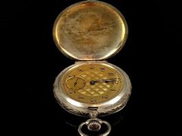Art Nouveau pocket watch/savonette, case silver 800