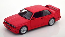 BMW M3 E30 1986-1990 rot      1:24 von Bburago