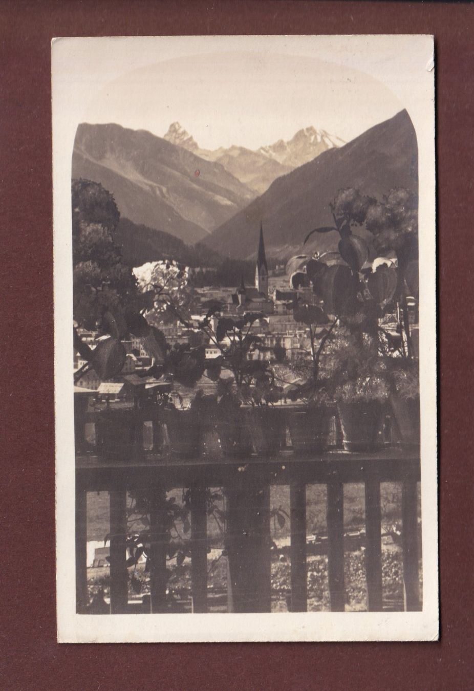 Cartoline postali: DAVOS-DORF - Ausblick von Stolzenfels - 1925 – Usato da Pully venduto da nicecards