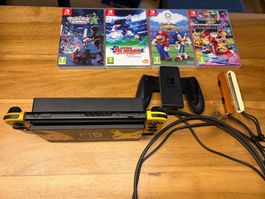 Nintendo Switch Pikachu/Evoli Edition mit Zubehör und Spiele