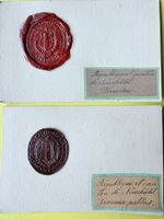 NEUCHÂTEL - 2X Cachets - 19ème S. INSTRUCTION & T.P - Ø 40mm