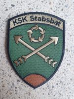 Badge KSK Stabsbat braun mit klett