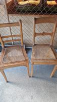 2er Set Holzstühle mit Wiener Geflecht ☀️ Sommerrabatt