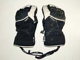 Skihandschuhe Wedze schwarz weiss gebraucht Zustand