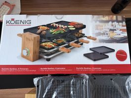 Koenig Raclette Bamboo 8 Personen guter Zustand