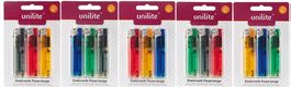 3 Stk. Elektronik Feuerzeug Unilite 8 cm / Zufällige Farbe