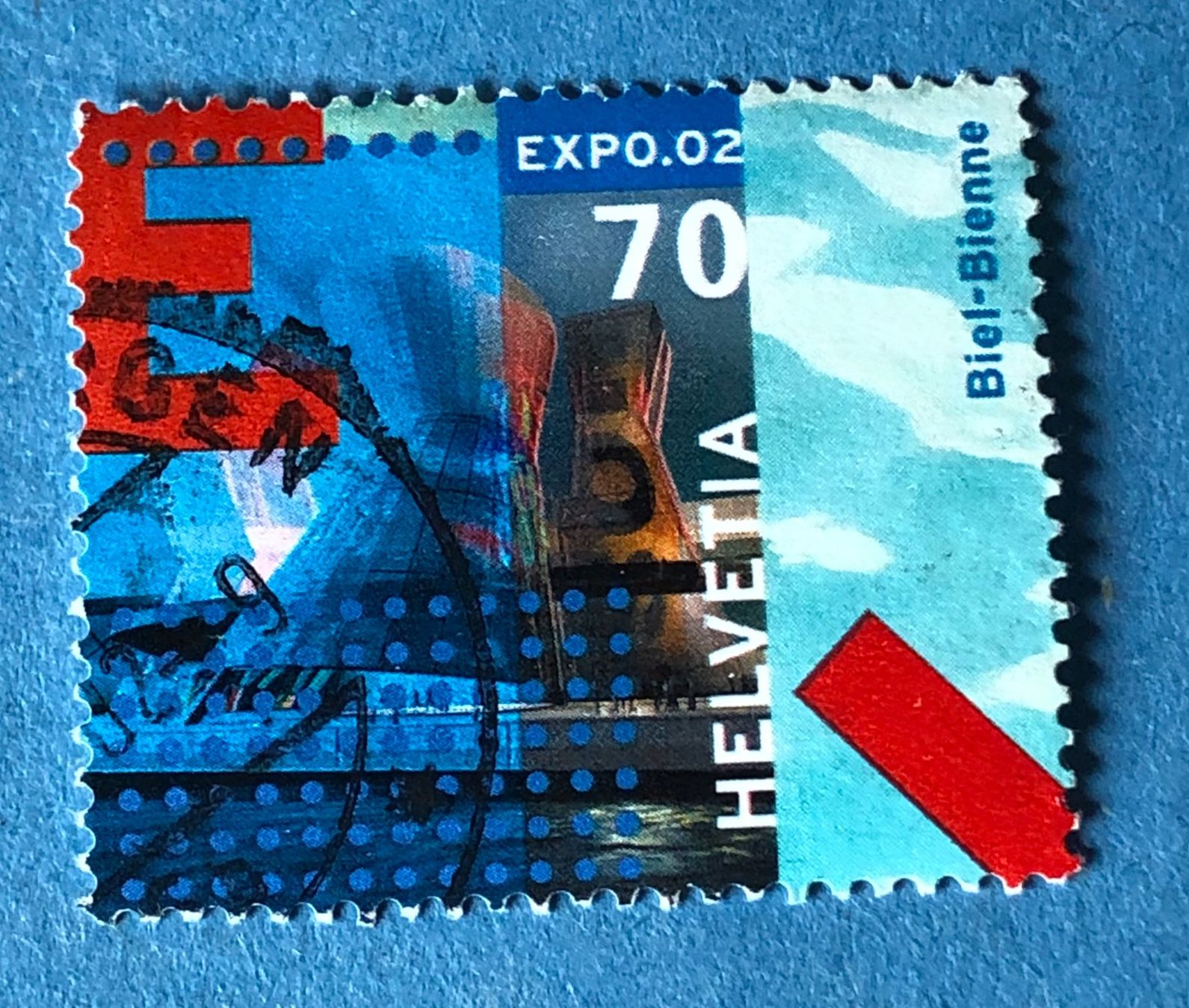 Alle Briefmarken: Nr.1041 GESTEMPELT Arteplage Biel 2002    – Gebraucht aus Aarau von Billa007