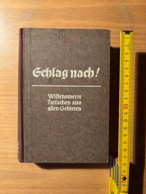 Libri: Schlag nach von 1941 – Usato da Seon venduto da retep012